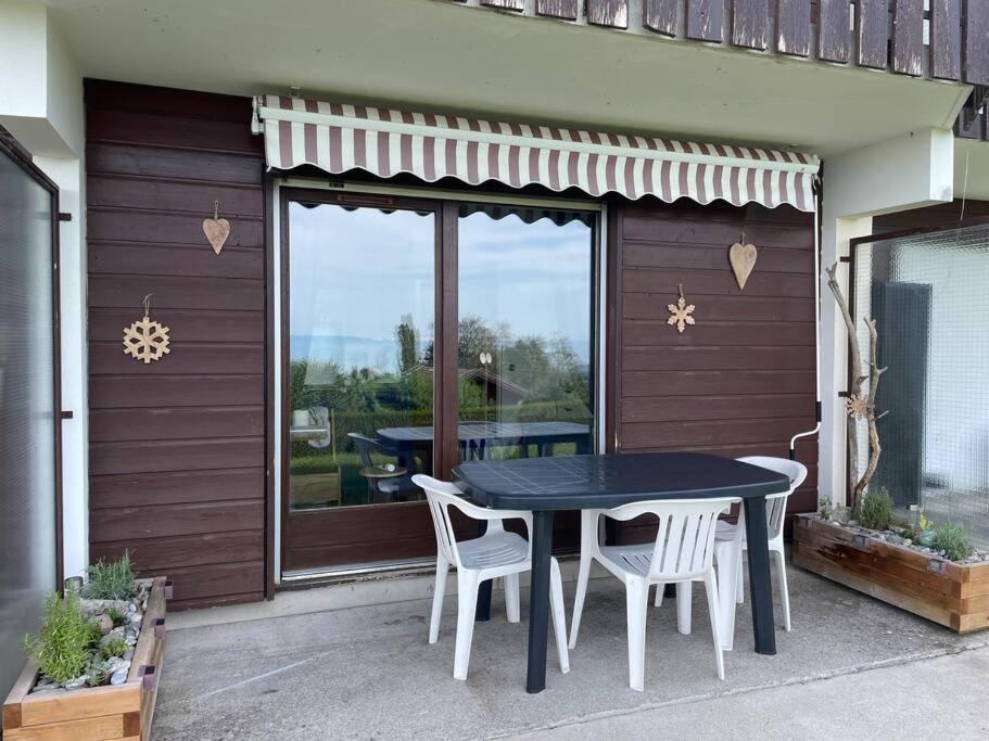 Studio Myrtilles Du Leman Vue Sur Lac Et Montagne Thollon-les-Memises Luaran gambar